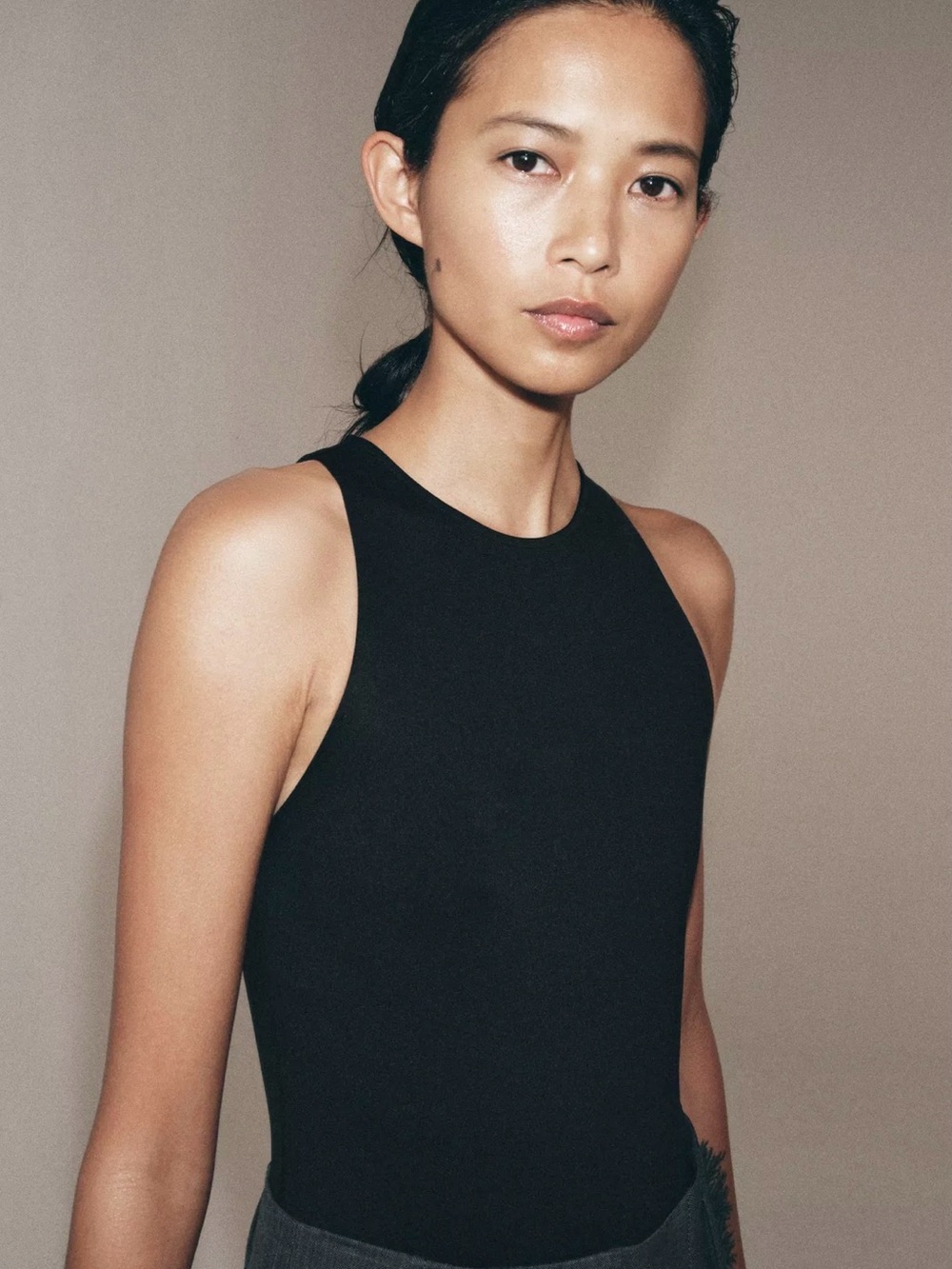 Zara - HALTER NECK BODYSUIT Black - Picture 2 of 6